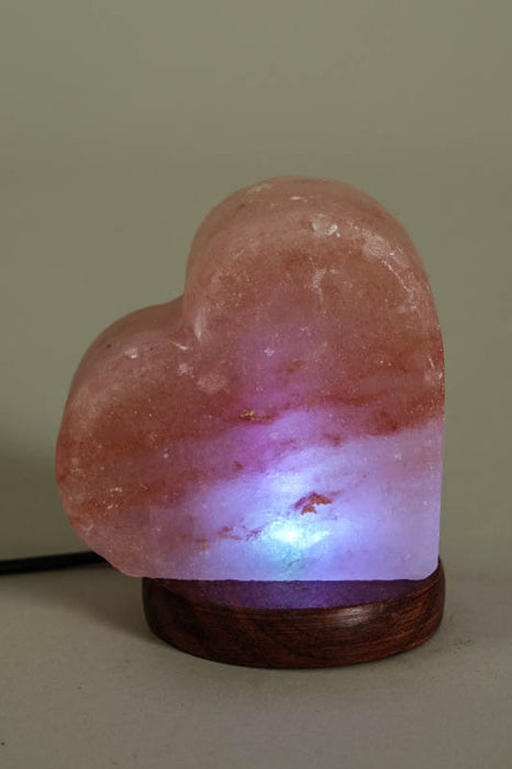 Lampe de sel cœur USB