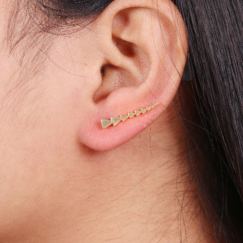 IMAGE_MANQUANTE_Boucle d'oreille longue en laiton doré