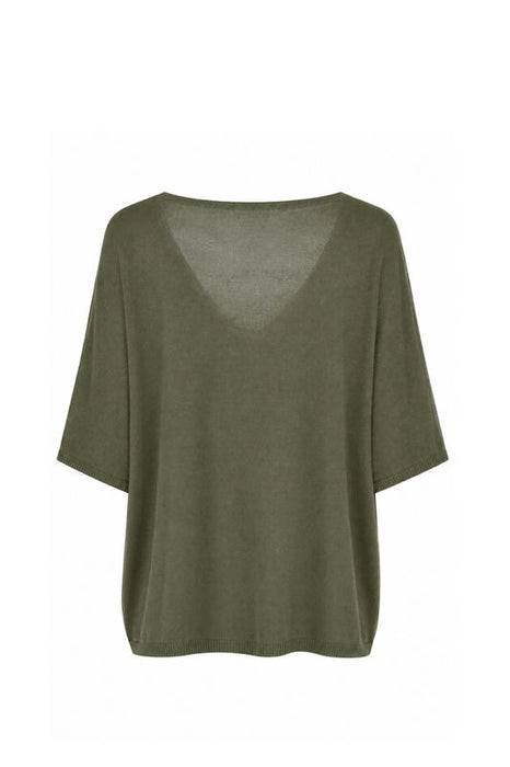 Strickpullover Modal/Acryl olive - One Size