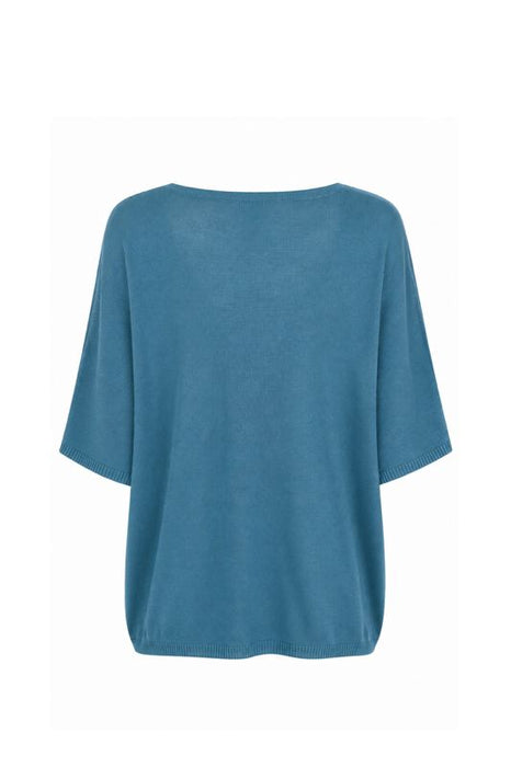 Strickpullover Modal/Acryl petrol - One Size
