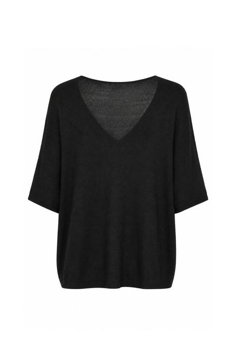 Strickpullover Modal/Acryl schwarz - One Size