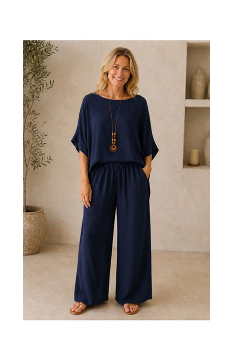 Hose Viskose navy - One Size