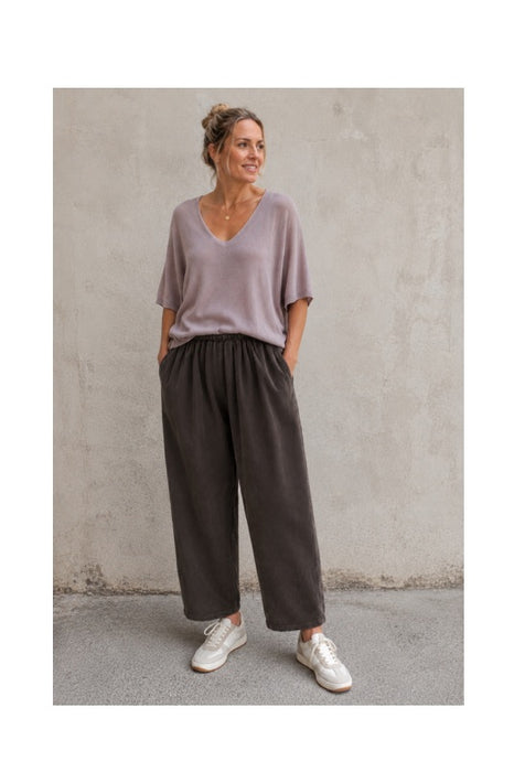 Cordhose dunkelbraun - One Size