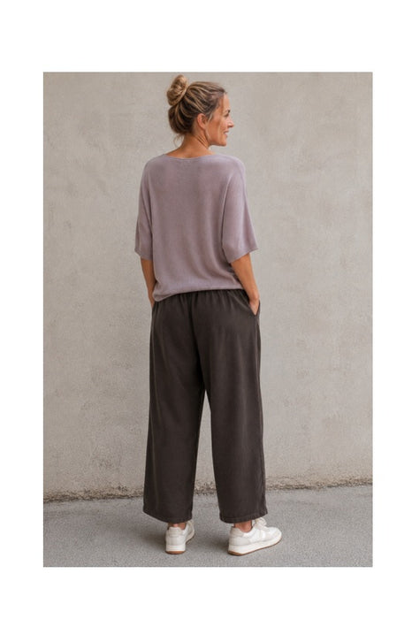 Cordhose dunkelbraun - One Size