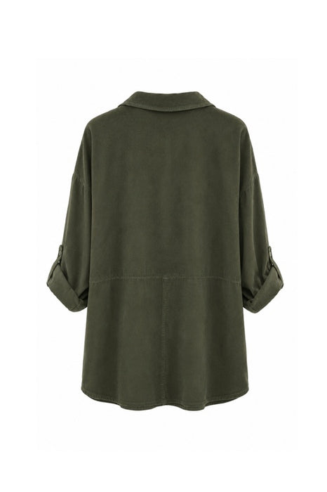 Cordhemd khaki - One Size