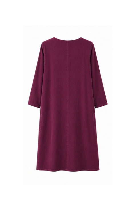 Cordkleid kurz bordeaux - One Size