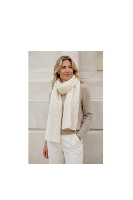 Schal Cashmere/Wolle/Viskose beige 55x100cm