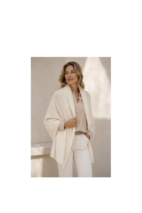 Schal Cashmere/Wolle/Viskose beige 55x100cm