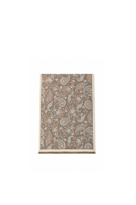 Schal Wolle/Viskose Paisley taupe/beige 65x180cm