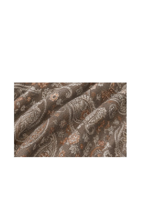 Schal Wolle/Viskose Paisley taupe/beige 65x180cm