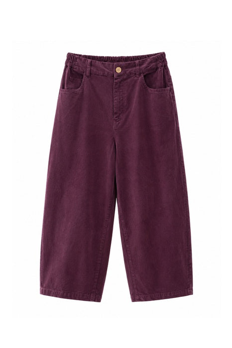 Corduroy trousers burgundy - One Size