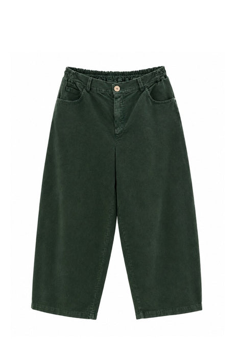 Dark green corduroy trousers - One Size