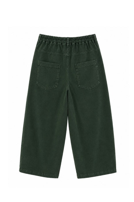 Dark green corduroy trousers - One Size
