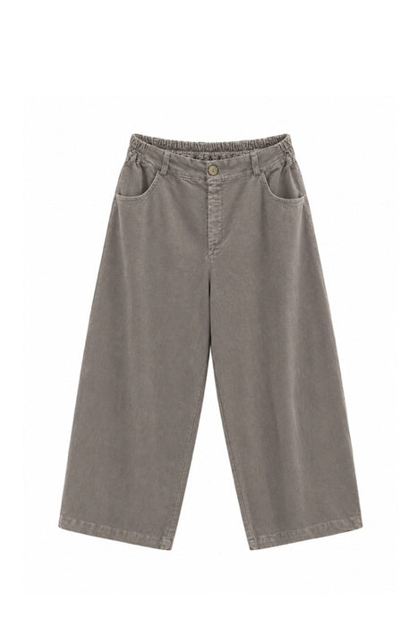 Corduroy trousers light grey - One Size