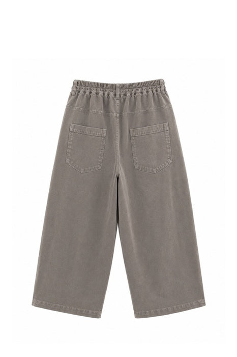 Corduroy trousers light grey - One Size