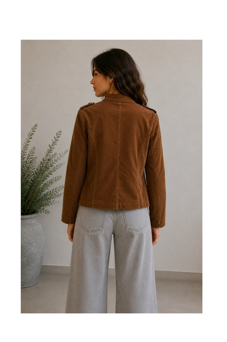 Corduroy jacket cognac - One Size