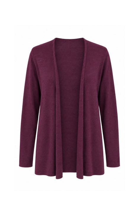 Strickjacke Viskose/Nylon/Polyester bordeaux - One Size