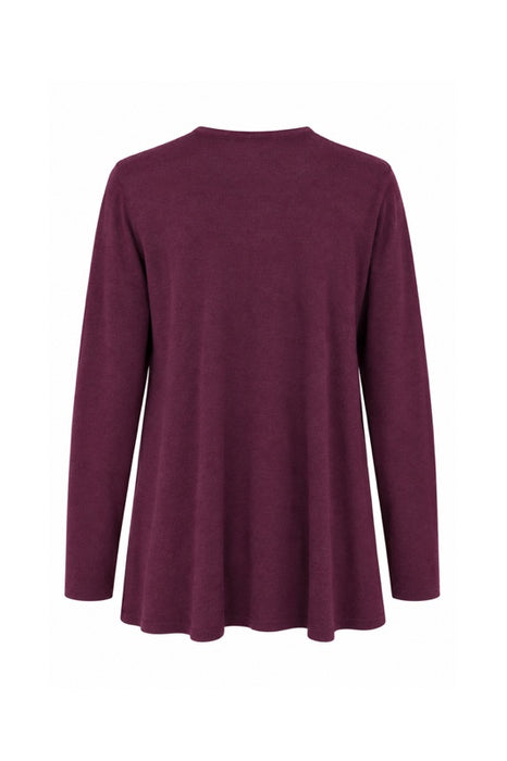 Strickjacke Viskose/Nylon/Polyester bordeaux - One Size