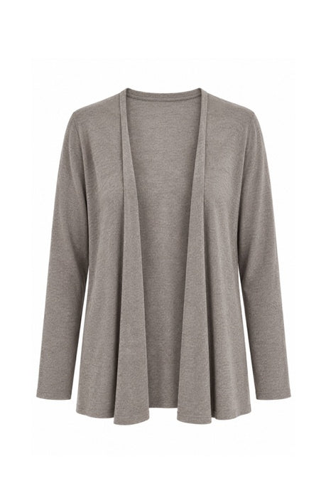 Strickjacke Viskose/Nylon/Polyester hellbraun - One Size