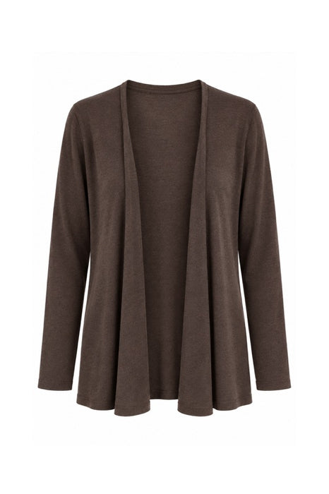 Strickjacke Viskose/Nylon/Polyester braun - One Size