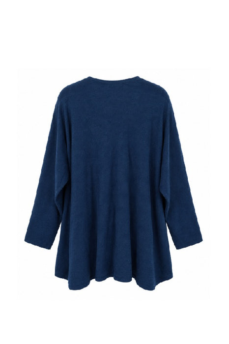 Strickjacke Viskose/Nylon/Polyester navy - One Size