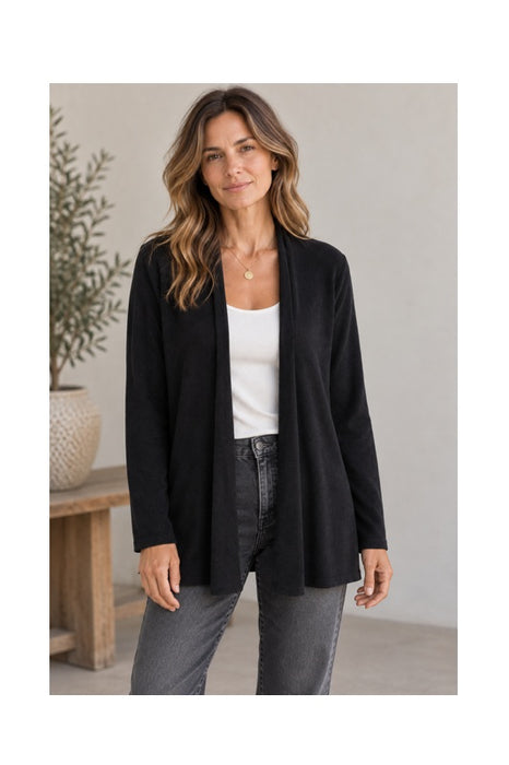 Strickjacke Viskose/Nylon/Polyester schwarz - One Size