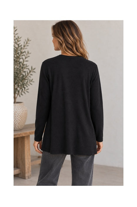 Strickjacke Viskose/Nylon/Polyester schwarz - One Size