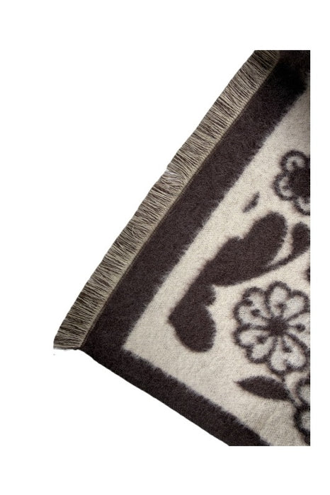Schal Viskose braun/beige Blumenmuster 65x180cm
