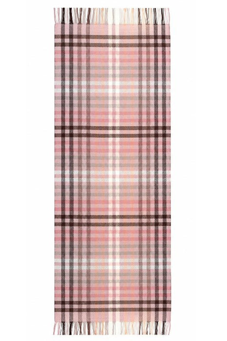 Schal Viskose kleine Karo rosa/grau/weiss/braun/anthrazit 65x200cm