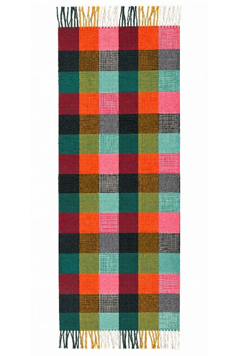 Schal Viskose Karo rot/grün/olive/grau/multicolor 70x190cm