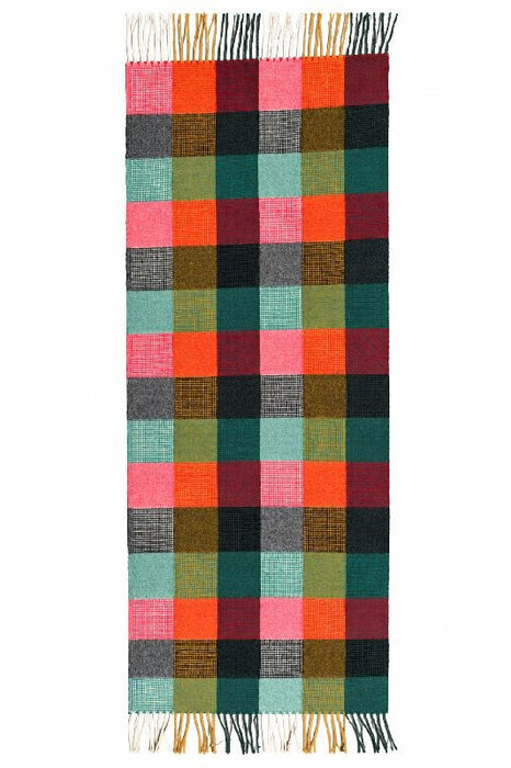 Schal Viskose Karo rot/grün/olive/grau/multicolor 70x190cm