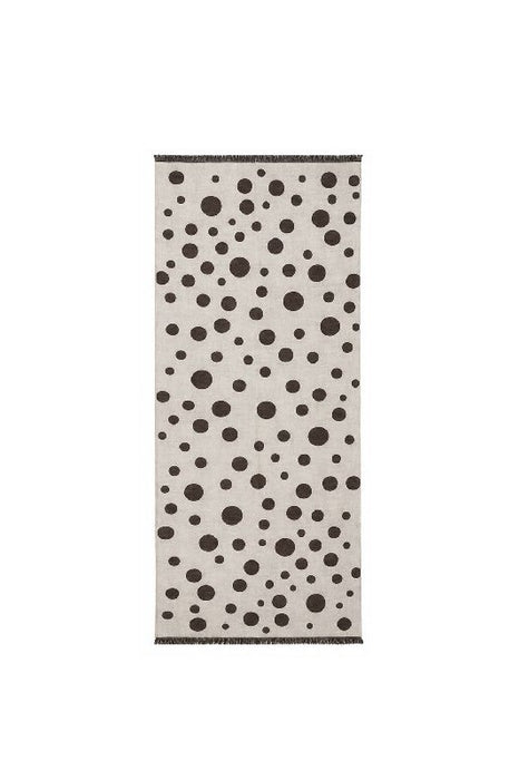 Schal Viskose mit Punkten taupe/offwhite 65x190cm