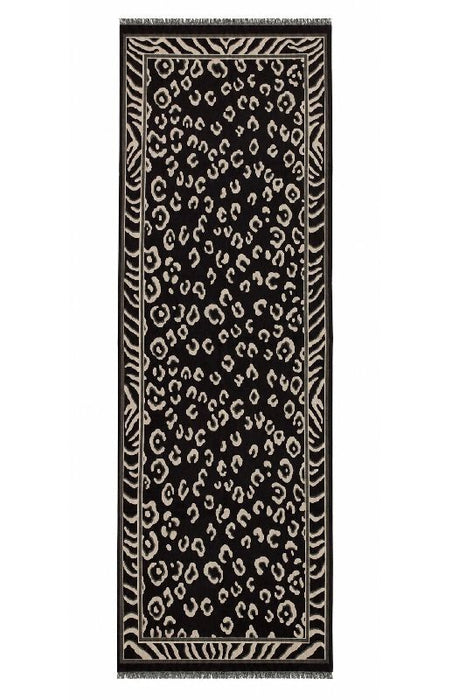 Schal Viskose animalprint dunkelbraun/hellbraun 65x190cm