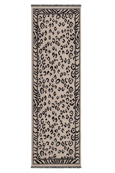 Schal Viskose animalprint dunkelbraun/hellbraun 65x190cm