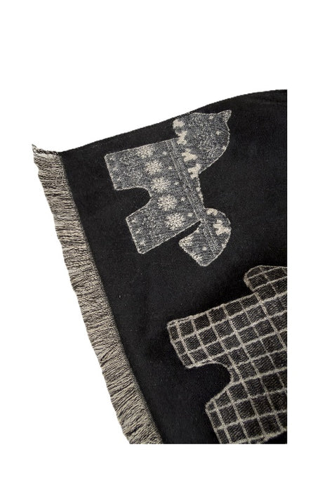 Schal Viskose Pony schwarz/grau/beige 70x190cm