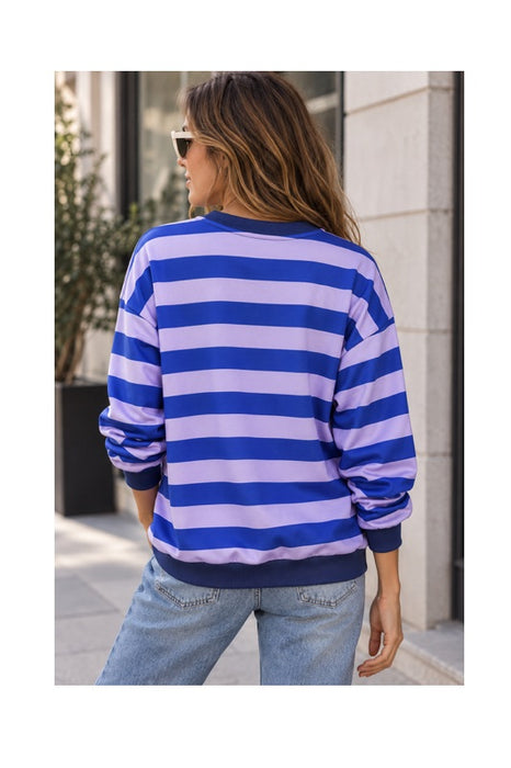Pull rayé ICONIC avec girafe - Polyester/Viscose/Élasthanne - Taille unique