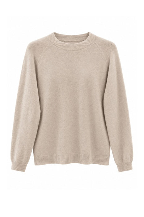 Pull en maille à manches longues beige - Taille unique