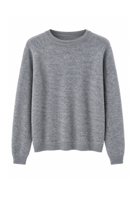 Pull en maille gris à manches longues - Taille unique