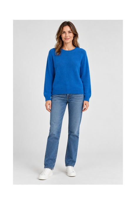 Pull en maille à manches longues pétrole - Taille unique