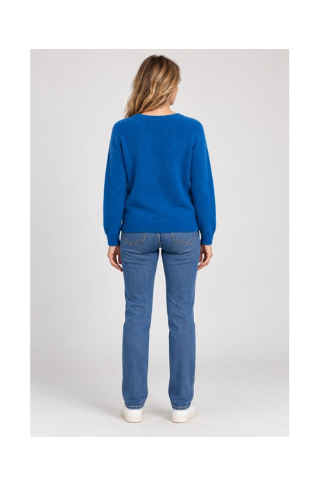 Pull en maille à manches longues pétrole - Taille unique