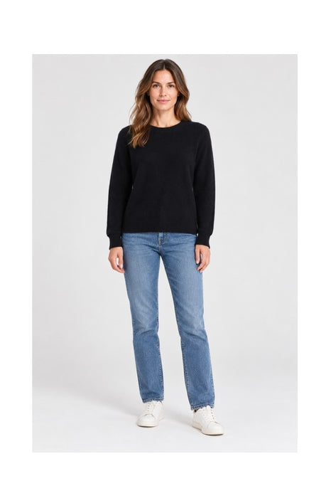 Black long-sleeve sweater - One Size