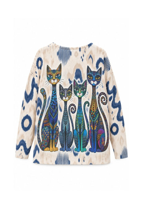 Sweater, wool/synthetic fibers, for 4 cats - one size