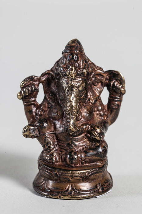 Ganesha 8 cm marron/doré