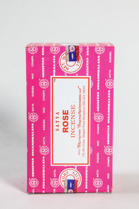 Räucherstäbchen (12er Packung) - SATYA Rose 15 gr.