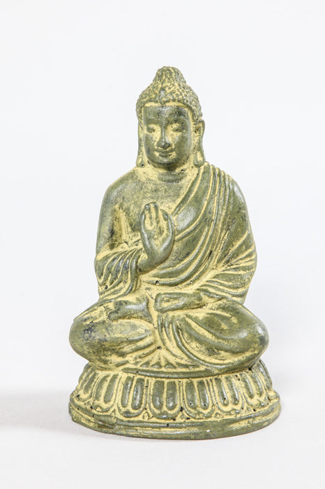 Buddha praying green/gold