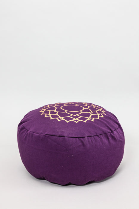 Meditation cushion crown chakra purple 31 x 31 x 15 cm