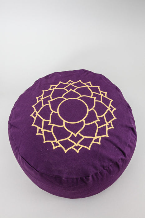 Meditation cushion crown chakra purple 31 x 31 x 15 cm