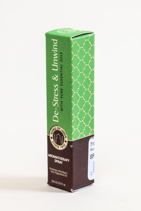 Aromaspray De-Stress & Unwind - Duftnote: Rosmarin, Basilikum, Pfefferminze, 8 ml