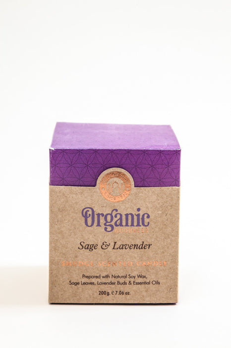 Duftkerze Organic im Glas Sage & Lavender