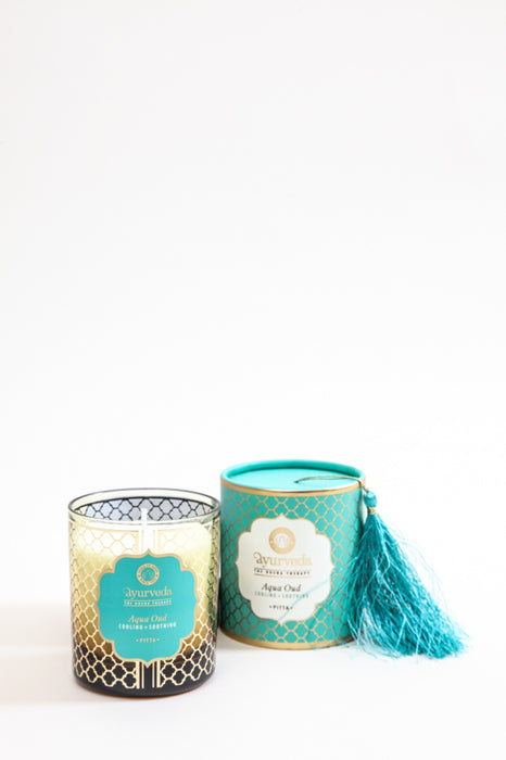 Ayurveda Duftkerze im Glas PITTA - Aqua Oud